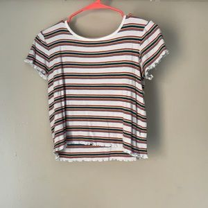 Rainbow stripe top